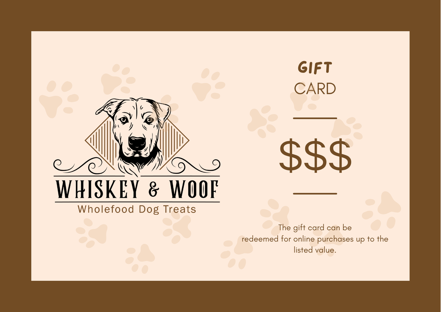 Whiskey & Woof Gift Card
